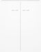 vidaXL - Dressoir - 60x30x75 - cm - bewerkt - hout - wit