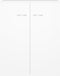 vidaXL - Dressoir - 60x30x75 - cm - bewerkt - hout - wit