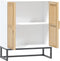 vidaXL - Dressoir - 60x30x75 - cm - bewerkt - hout - wit