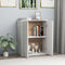 vidaXL - Dressoir - 60x30x75 - cm - bewerkt - hout - wit