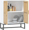 vidaXL - Dressoir - 60x30x75 - cm - bewerkt - hout - wit