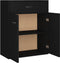 vidaXL - Dressoir - 60x30x75 - cm - bewerkt - hout - zwart