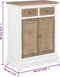 vidaXL - Dressoir - 60x30x80 - cm - massief - hout - wit