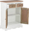 vidaXL - Dressoir - 60x30x80 - cm - massief - hout - wit