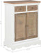 vidaXL - Dressoir - 60x30x80 - cm - massief - hout - wit