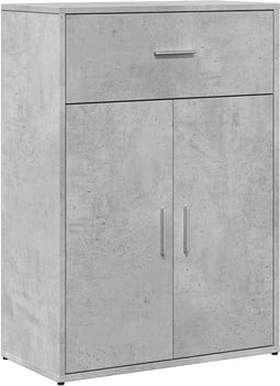 vidaXL - Dressoir - 60x30x84 - cm - bewerkt - hout - betongrijs