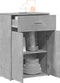 vidaXL - Dressoir - 60x30x84 - cm - bewerkt - hout - betongrijs