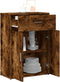 vidaXL - Dressoir - 60x30x84 - cm - bewerkt - hout - gerookt - eikenkleurig