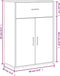vidaXL - Dressoir - 60x30x84 - cm - bewerkt - hout - gerookt - eikenkleurig