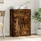 vidaXL - Dressoir - 60x30x84 - cm - bewerkt - hout - gerookt - eikenkleurig