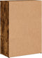 vidaXL - Dressoir - 60x30x84 - cm - bewerkt - hout - gerookt - eikenkleurig