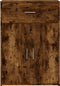 vidaXL - Dressoir - 60x30x84 - cm - bewerkt - hout - gerookt - eikenkleurig