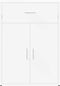 vidaXL - Dressoir - 60x30x84 - cm - bewerkt - hout - wit
