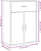 vidaXL - Dressoir - 60x30x84 - cm - bewerkt - hout - zwart