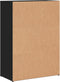 vidaXL - Dressoir - 60x30x84 - cm - bewerkt - hout - zwart