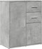 vidaXL - Dressoir - 60x31x70 - cm - bewerkt - hout - betongrijs