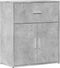 vidaXL - Dressoir - 60x31x70 - cm - bewerkt - hout - betongrijs
