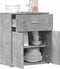vidaXL - Dressoir - 60x31x70 - cm - bewerkt - hout - betongrijs