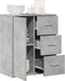 vidaXL - Dressoir - 60x31x70 - cm - bewerkt - hout - betongrijs
