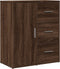vidaXL - Dressoir - 60x31x70 - cm - bewerkt - hout - bruin - eikenkleurig