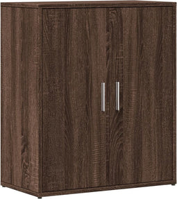 vidaXL - Dressoir - 60x31x70 - cm - bewerkt - hout - bruin - eikenkleurig