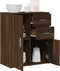 vidaXL - Dressoir - 60x31x70 - cm - bewerkt - hout - bruin - eikenkleurig