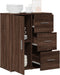 vidaXL - Dressoir - 60x31x70 - cm - bewerkt - hout - bruin - eikenkleurig