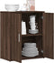 vidaXL - Dressoir - 60x31x70 - cm - bewerkt - hout - bruin - eikenkleurig