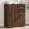 vidaXL - Dressoir - 60x31x70 - cm - bewerkt - hout - bruin - eikenkleurig