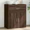 vidaXL - Dressoir - 60x31x70 - cm - bewerkt - hout - bruin - eikenkleurig
