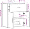 vidaXL - Dressoir - 60x31x70 - cm - bewerkt - hout - bruin - eikenkleurig