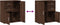 vidaXL - Dressoir - 60x31x70 - cm - bewerkt - hout - bruin - eikenkleurig