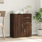 vidaXL - Dressoir - 60x31x70 - cm - bewerkt - hout - bruin - eikenkleurig