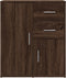 vidaXL - Dressoir - 60x31x70 - cm - bewerkt - hout - bruin - eikenkleurig