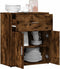 vidaXL - Dressoir - 60x31x70 - cm - bewerkt - hout - gerookt - eikenkleurig