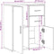 vidaXL - Dressoir - 60x31x70 - cm - bewerkt - hout - gerookt - eikenkleurig