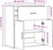 vidaXL - Dressoir - 60x31x70 - cm - bewerkt - hout - gerookt - eikenkleurig