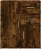 vidaXL - Dressoir - 60x31x70 - cm - bewerkt - hout - gerookt - eikenkleurig