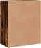 vidaXL - Dressoir - 60x31x70 - cm - bewerkt - hout - gerookt - eikenkleurig