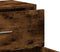 vidaXL - Dressoir - 60x31x70 - cm - bewerkt - hout - gerookt - eikenkleurig
