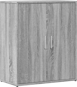 vidaXL - Dressoir - 60x31x70 - cm - bewerkt - hout - grijs - sonoma