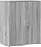 vidaXL - Dressoir - 60x31x70 - cm - bewerkt - hout - grijs - sonoma