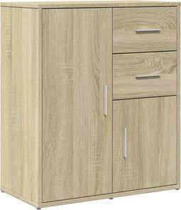 vidaXL - Dressoir - 60x31x70 - cm - bewerkt - hout - sonoma - eikenkleurig