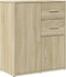 vidaXL - Dressoir - 60x31x70 - cm - bewerkt - hout - sonoma - eikenkleurig