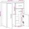 vidaXL - Dressoir - 60x31x70 - cm - bewerkt - hout - sonoma - eikenkleurig