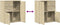 vidaXL - Dressoir - 60x31x70 - cm - bewerkt - hout - sonoma - eikenkleurig