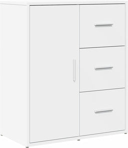 vidaXL - Dressoir - 60x31x70 - cm - bewerkt - hout - wit