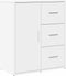 vidaXL - Dressoir - 60x31x70 - cm - bewerkt - hout - wit