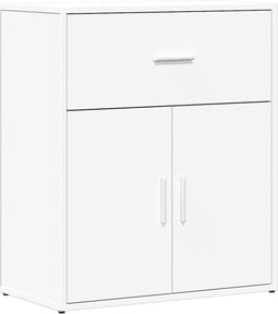 vidaXL - Dressoir - 60x31x70 - cm - bewerkt - hout - wit