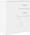 vidaXL - Dressoir - 60x31x70 - cm - bewerkt - hout - wit
